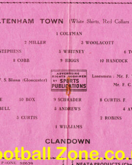 Cheltenham Town v Clandown 1950
