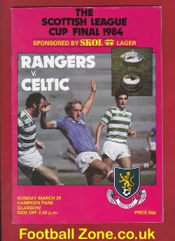Glasgow Rangers v Glasgow Celtic 1984 - League Cup Final