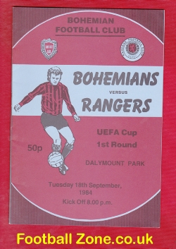 Bohemian v Glasgow Rangers 1984 – Ireland