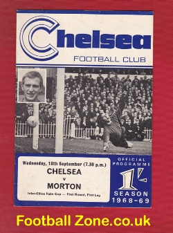 Chelsea v Morton 1968 – Fairs Cup Game