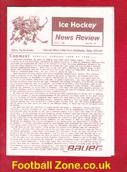 Ice Hockey News Review Magazine Pack 1980s