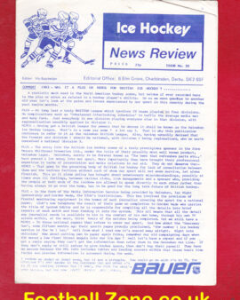 Ice Hockey News Review Magazine Pack 1980s