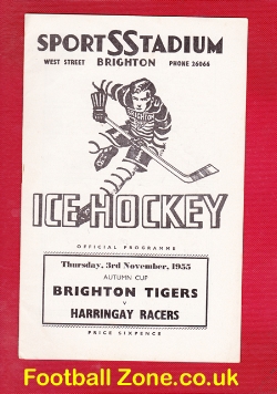 Brighton Ice Hockey v Harringay 1955