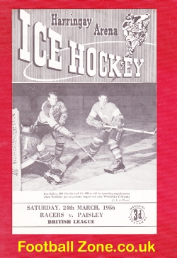 Brighton Ice Hockey v Paisley 1956