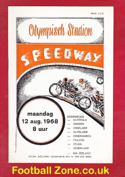 Holland Amsterdam Speedway Programme 1968