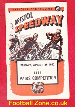 Bristol Speedway Best Pairs Competition 1952