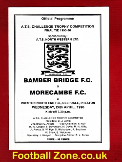 Bamber Bridge v Morecambe 1996 – Trophy Final at Preston
