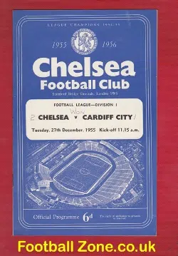 Chelsea v Cardiff City 1955