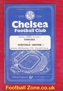 Chelsea v Sheffield United 1955
