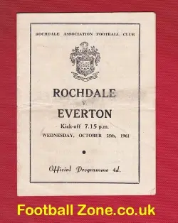 Rochdale v Everton 1961