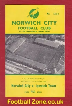 Norwich City v Ipswich Town 1962 - FA Cup