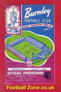 Burnley v Reims 1960 - France