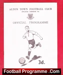 Alton Town v Totton 1952 – 1950s Programme
