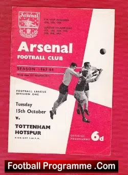 Arsenal v Tottenham 1963