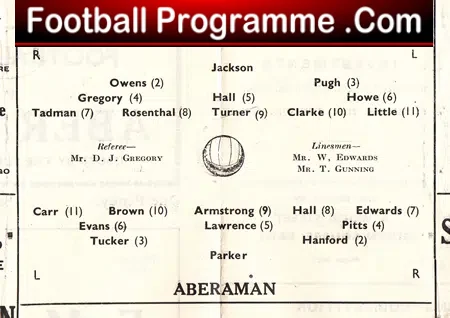 Bath City v Aberman 1944 – Rare Football Programme
