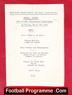 Battersea County School Old Boys Association Annual Dinner 1928