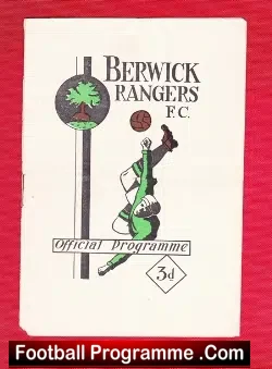 Berwick Rangers v Eyemouth United 1951 – Rare Reserves Match