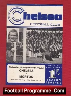 Chelsea v Morton 1968 - Fairs Cup Game