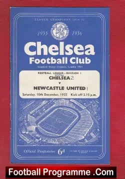 Chelsea v Newcastle United 1955