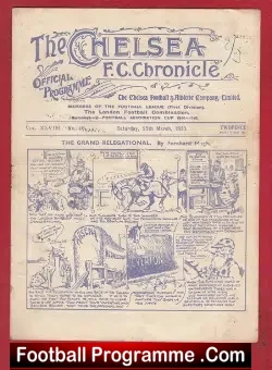 Chelsea v WBA 1933 - 1930s Football Programme - football programme