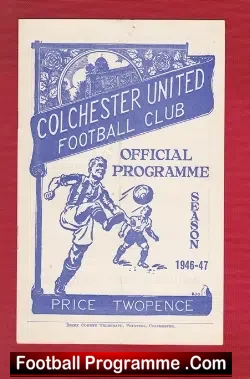 Colchester United v Barry Town 1947
