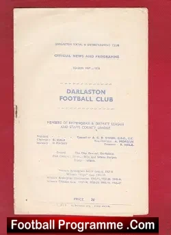 Darlaston v Hednesford Town 1957