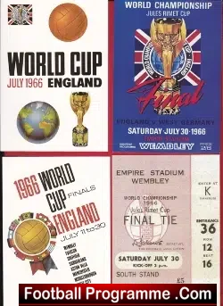 England Football Team World Cup 1966 Postcards X 4 - football memorabilia