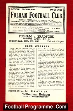 Fulham v Bradford Park Avenue 1948