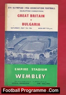 Great Britain v Bulgaria 1956 – Olypics Qualifying