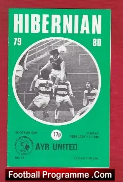 Hibernian Hibs v Ayr United 1980 – Plus George Best