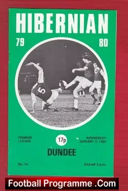 Hibernian Hibs v Dundee 1980 – Plus George Best