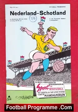 Holland v Scotland 1968 - Netherlands  Dutch - football programme