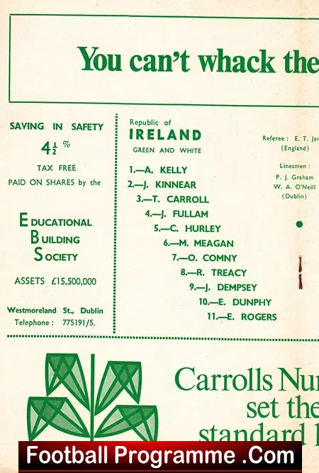 Ireland v Poland 1968
