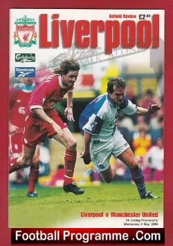 Liverpool v Manchester United 1999 - Treble Football Programme - football programme