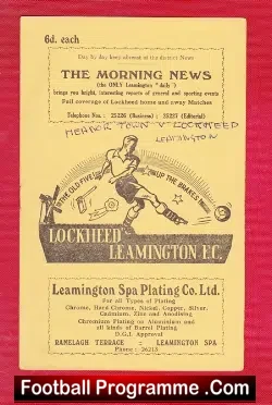 Lockheed Leamington v Heanor Town 1963
