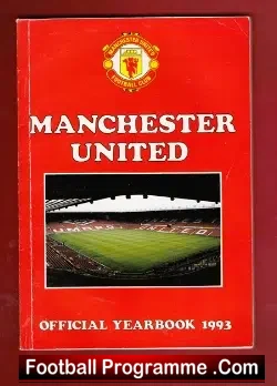 Manchester United Official Yearbook 1992 - 1993 - football memorabilia