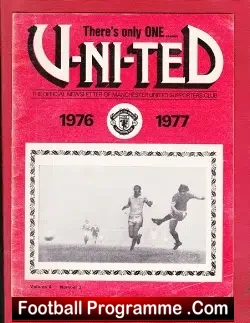 Manchester United There's Only One United Newsletter 1976 - 1977 - football memorabilia