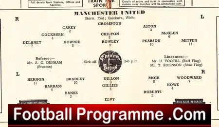Manchester United v Bolton Wanderers 1949
