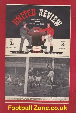 Manchester United v Burnley 1948