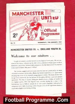 Manchester United v England 1964 – Youth Game at OT