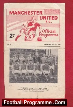 Manchester United v Swindon Town 1964 - Youth Cup Final G BEST