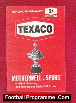 Motherwell v Tottenham 1970 – Texaco Cup