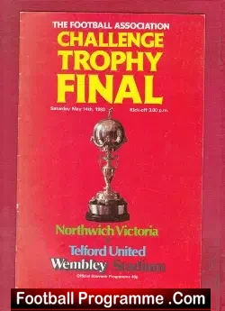 Northwich Victoria v Telford United 1983 – Trophy Cup Final