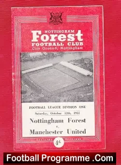 Nottingham Forest v Manchester United 1957 – Munich Disaster