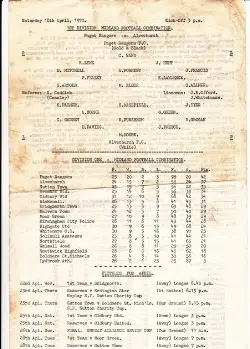 Paget Rangers v Alvechurch 1970 - football programme
