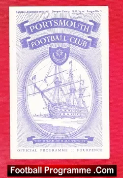Portsmouth v Newport County 1961