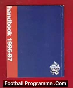Preston North End Handbook 1996 - 1997 - Multi Autographed - football memorabilia