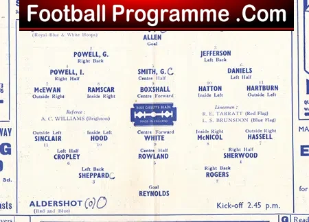Queens Park Rangers v Aldershot 1948