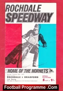Rochdale Speedway v Bradford 1970