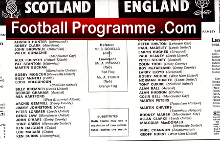 Scotland v England 1972